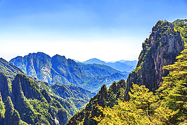 Huangshan (Mt Huang), UNESCO World Heritage and UNESCO Global Geopark, Anhui Province, China.