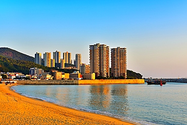 The beach at Nan'ao Island, Shantou City, Guangdong Province, China. Nan'ao Island is a resort island of Shantou City.