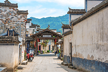 Pingshan Ancient Village, Huangshan City, Anhui, China. This millennia old village still retains many historic buildings from the Ming and Qing Dynasty era.