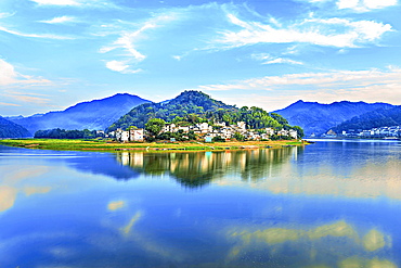 Picturesque XinAn River, WuFuShan Village, She County, Huangshan, Anhui Province, China