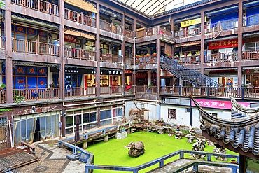A local community mall in Wuxi City, Jiangsu, China