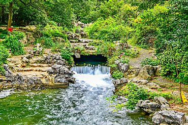 Taiziwan Park by the West Lake, Hangzhou, Zhejiang Province, China. The lake is an UNESCO World Heritage Site.