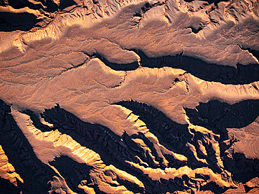 Details of red clay formations in the Labyrinth desert, Puna, Salta, Argentina
