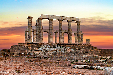 Temple of Poseidon, Cape Sounion, Attica, Greece