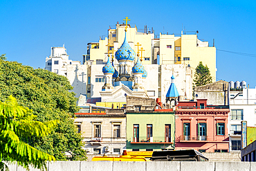 Historic Russian Orthodox Church in San Telmo, Buenos Aires, Argentina