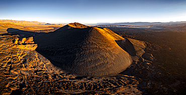 Aerial view of Alumbrera Volcano, Antofagasta de la Sierra, Puna, Catamarca, Argentina