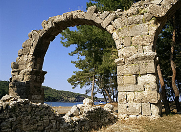 Roman ruin, Phaselis, Anatolia, Turkey, Asia Minor, Eurasia