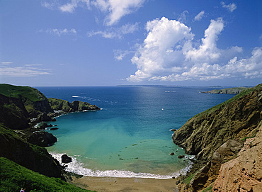 Small cove on Sark, Channel Islands, United Kingdom, Europe