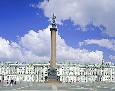 The Hermitage and Palace Square, St. Petersburg, Russia, Europe