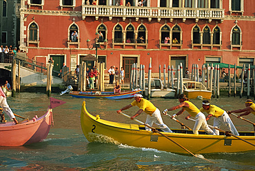 Regatta Storica, Venice, UNESCO World Heritage Site, Veneto, Italy, Europe