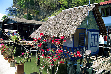 Traditional domestic housing, Panya fishing village, Phang Nga Bay, Thailand, Southeast Asia, asia