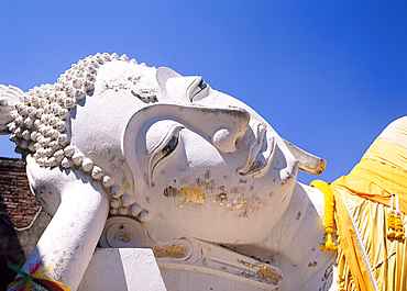 Reclining buddha, Wat Yai Chai Monghon, Ayutthaya, Thailand *** Local Caption ***