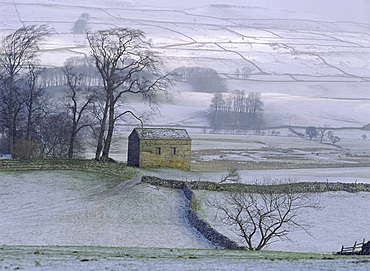 The Yorkshire Dales in winter, Yorkshire, England, UK, Europe