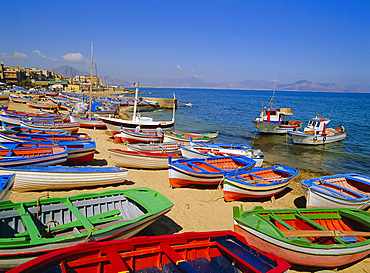 Fishing boats, Aspra, Sicily, Italy