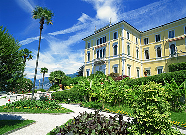 The Grand Hotel Villa Serbellon and gardens at Bellagio on Lake Como, Lombardy, Italy, Europe