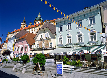 Cafes, Melk, Austria, Europe