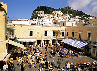 La Piazzetta, Capri Town, Capri, Campania, Italy, Europe