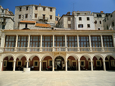 The Loggia and Republic Square, Sibenik, Croatia, Europe