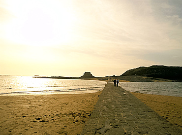 The causeway at St. Malo, Brittany, France, Europe