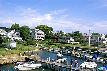 The harbour in Edgartown, Martha's Vineyard, Massachusetts, New England, United States of America, North America