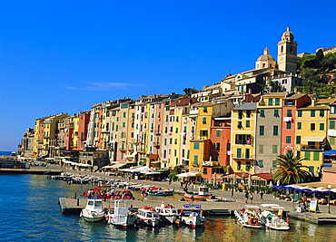 The harbour at Portovenere, Liguria, Italy