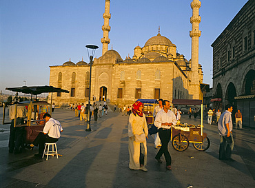 The new mosque and square, Istanbul, Turkey, Europe