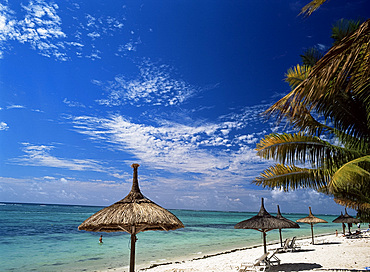 Trou au Biches beach, north coast, Mauritius, Indian Ocean, Africa