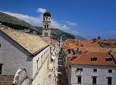 Stradun, main street, Dubrovnik, Dalmatia, Croatia, Europe