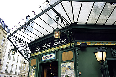 Art deco exterior, Le Petit Zinc restaurant, Paris, France, Europe