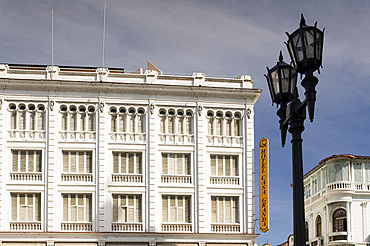 The Casa Granda Hotel facing onto Parque Cespedes, Santiago de Cuba, Cuba, West Indies, Central America