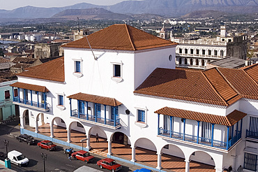 The town hall building, Santiago de Cuba, Cuba, West Indies, Central America