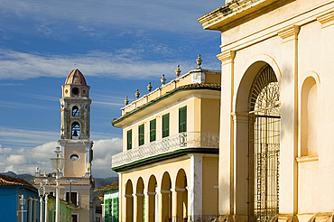 Iglesia y Covento de San Francisco and the Palacio Brunet, now Museo Romanitico, Trinidad, UNESCO World Heritage Site, Cuba, West Indies, Central America