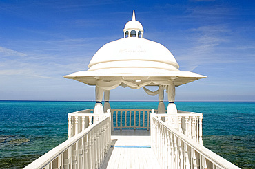 The wedding pavilion at the Hotel Melia Rio de Oro on the Playa Esmeralda, Guardalavaca, eastern Cuba, Cuba, West Indies, Central America