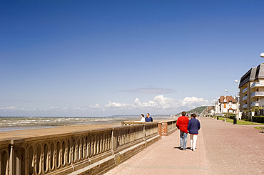 The seafront promenade at Cabourg, Normandy, France, Europe