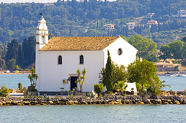 The Church of Ypapanti, Gouvia Bay, Corfu, Ionian Islands, Greek Islands, Greece, Europe