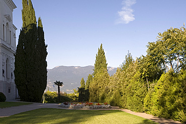 The garden at the Livadia Palace, Yalta, Crimea, Ukraine, Europe