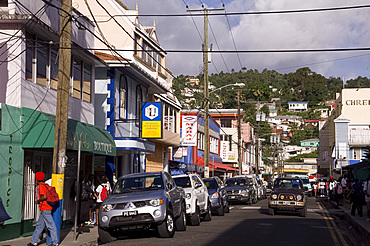 A street in Castries, St. Lucia, The Windward Islands, West Indies, Caribbean, Central America