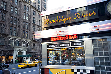 A traditonal old style diner in New York City, New York State, United States of America, North America