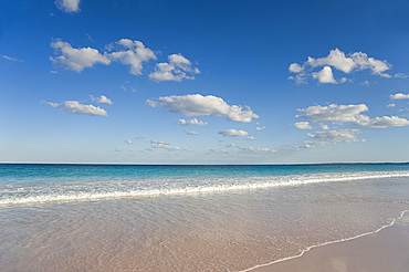 Gentle surf on Pink Sands Beach, Harbour Island, Eleuthera, The Bahamas, West Indies, Atlantic, Central America