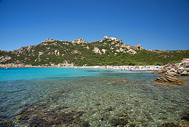 Roccapina Beach in the Gulf of Roccapina in the Sartenais region in southwest Corsica, France, Mediterranean, Europe