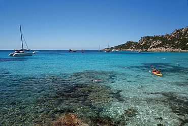 Roccapina Beach in the Gulf of Roccapina in the Sartenais region in southwest Corsica, France, Mediterranean, Europe