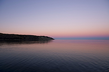 Sunset on the Saguenay River, Quebec Province, Canada, North America