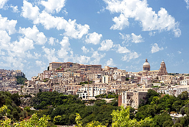 A view of the Baroque city of Ragusa, UNESCO World Heritage Site, in southeastern Sicily, Italy, Europe