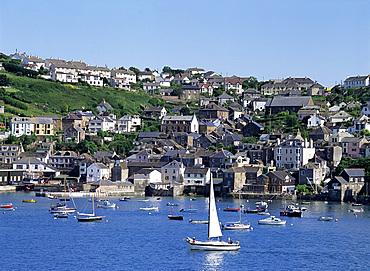 Fowey Harbour, Cornwall, England, United Kingdom, Europe