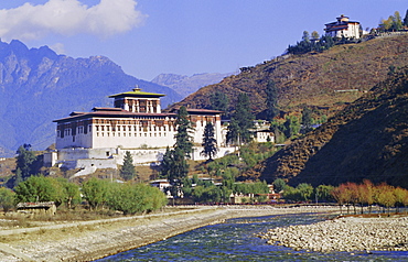 Dzong (monastery), Paro, Bhutan, Himalayas, Asia