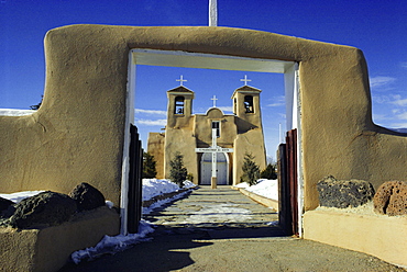 Mission San Francisco de Asis, Ranchos de Taos, New Mexico, USA