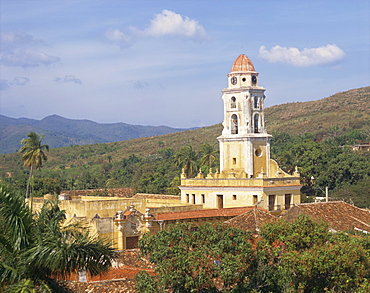 Tower of the Church and Convent of St. Francis of Assisi, Trinidad, UNESCO World Heritage Site, Cuba, West Indies, Central America