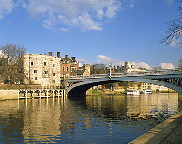 Lendal Bridge over the River Ouse, York, Yorkshire, England, United Kingdom, Europe