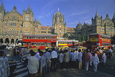 Victoria Railway Terminus (station), Mumbai (Bombay), Maharashtra State, India, Asia