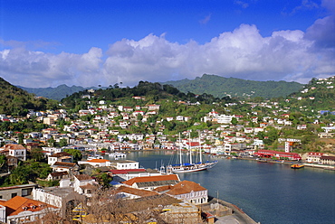 Carenage harbour, St. George's, Grenada, Windward Islands, West Indies, Caribbean, Central America